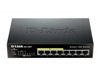 D-LINK 8-Port Gigabit Desktop Switch With 4 POE Ports