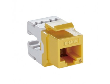 D-LINK Cat6 Keystone Jack UTP-Yellow