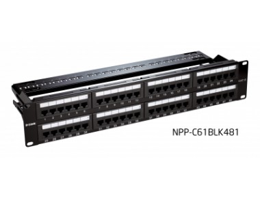 D-LINK Cat6 UTP 48 Port Loaded Patch Panel