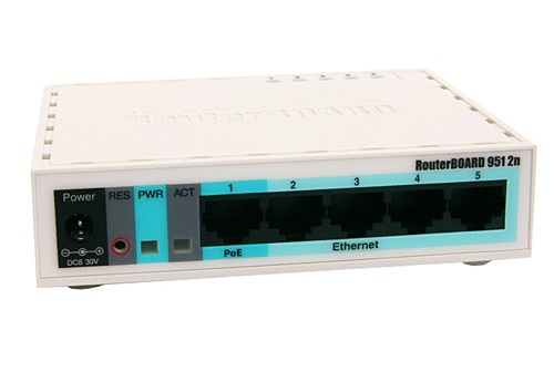 MikroTik RB951-2n With Power Supply & Case